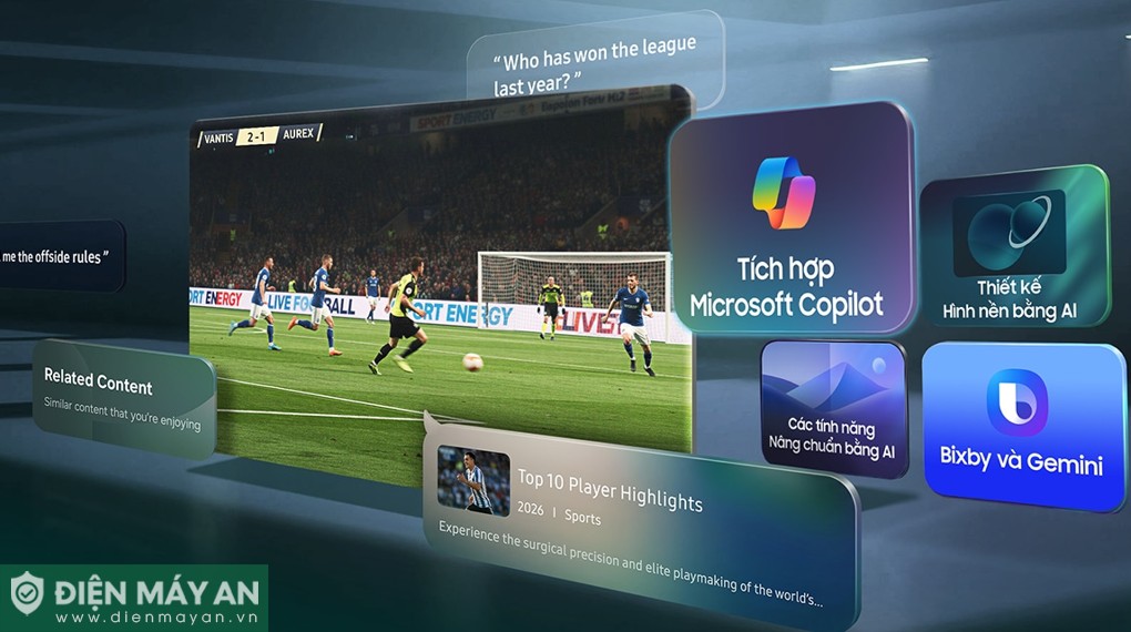 Smart tivi Micro RGB Samsung AI 4K 55 inch MRA55R85HA (55R85H)